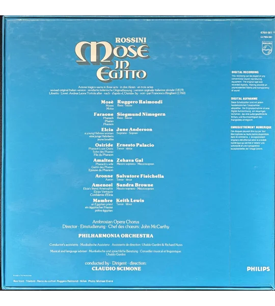 Rossini, Gioacchino: Mose in Egitto