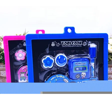 Kids Magnetic Writing Board Set Erasable Drawing Panel with Marker & Cartoon Accessories Random Colo