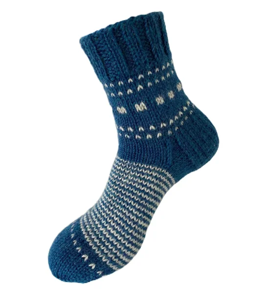 Hand Knit Women Wool Socks Beta