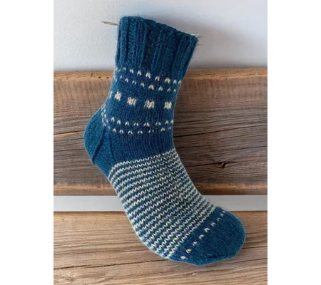 Hand Knit Women Wool Socks Beta