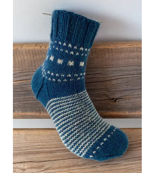 Hand Knit Women Wool Socks Beta