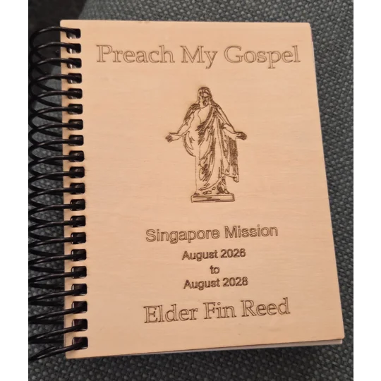 Custom Engraved Preach My Gospel mini