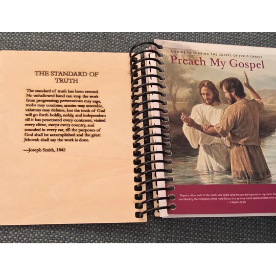 Custom Engraved Preach My Gospel mini