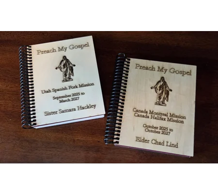 Custom Engraved Preach My Gospel mini