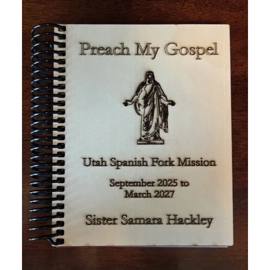 Custom Engraved Preach My Gospel mini