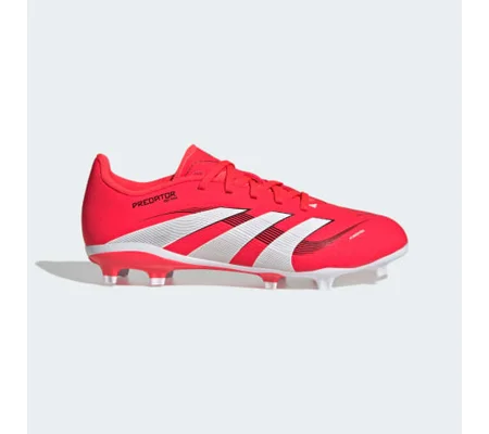 ADIDAS PREDATOR LEAGUE FG JUNIOR FOOTBALL BOOTS - RED/WHITE