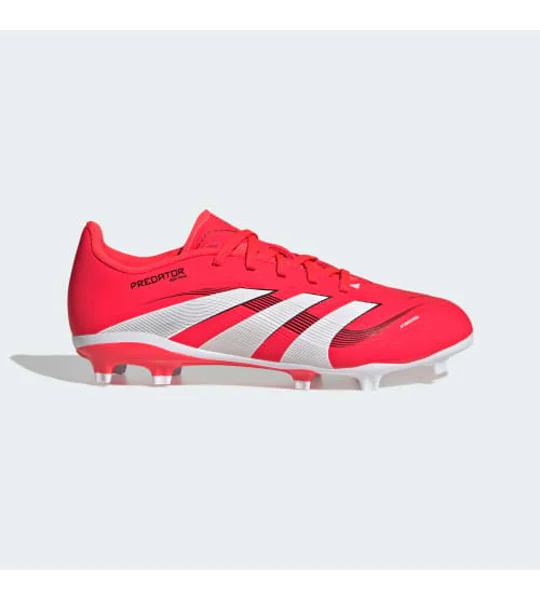 ADIDAS PREDATOR LEAGUE FG JUNIOR FOOTBALL BOOTS - RED/WHITE