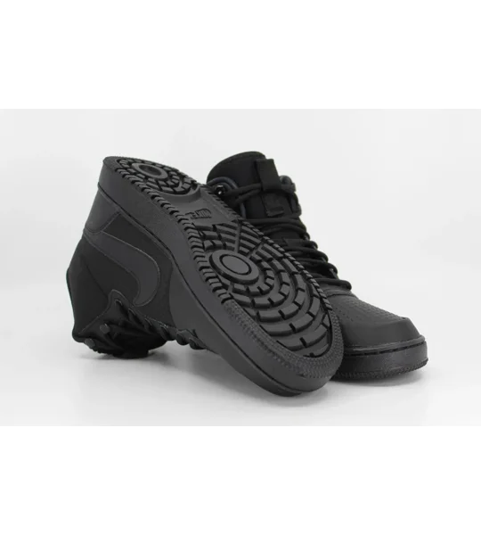 UK - 7.5 NIKE COURT BOROUGH MID WINTER TRIPLE BLACK