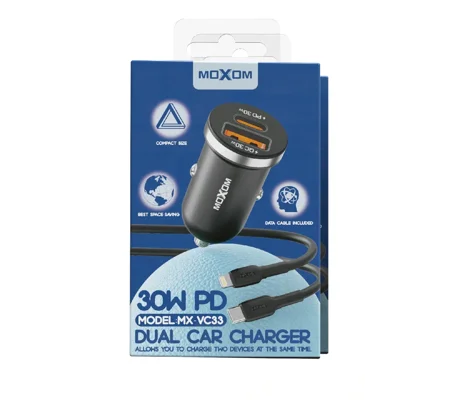30w dual car charger