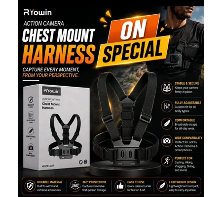 Action Camera Chest Mount Harness