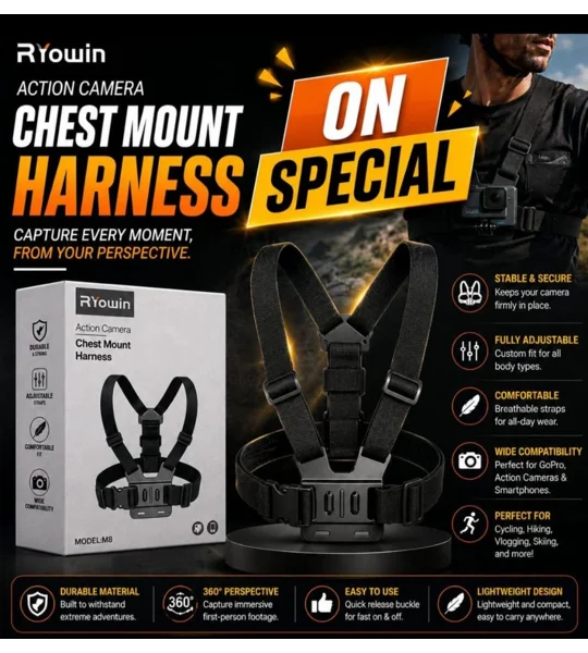 Action Camera Chest Mount Harness