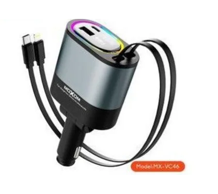 4-in-1 Retractable Car Charger