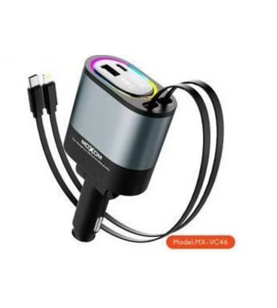 4-in-1 Retractable Car Charger