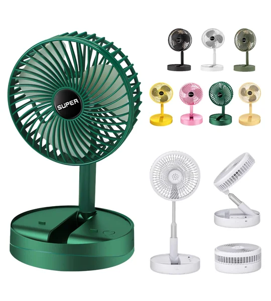 Foldable desk fan
