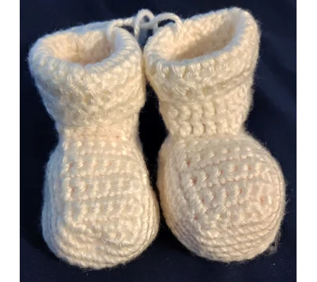 White Baby Booties