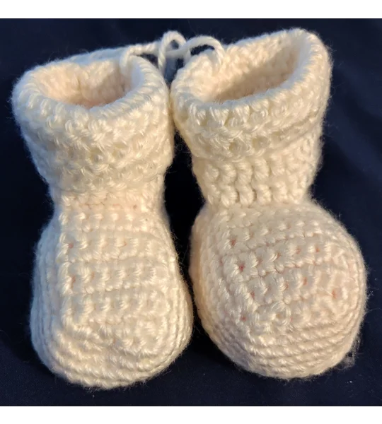 White Baby Booties