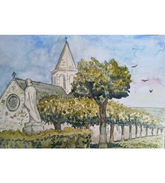 Original signed watercolour entitled 