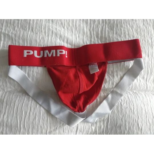 Used Pump! Jockstrap, Red