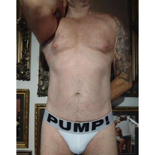 Used Pump! Classic Jockstrap, White
