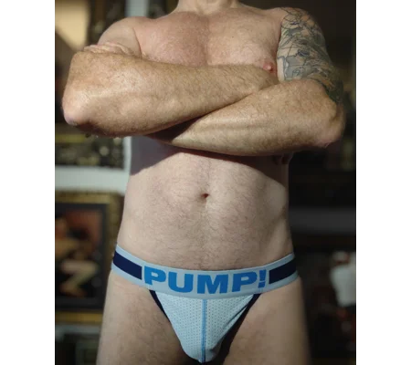 Used Pump! Jockstrap, Light Blue