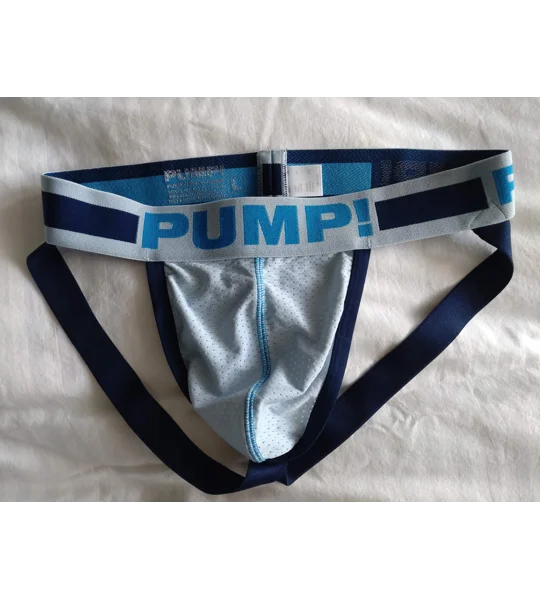 Used Pump! Jockstrap, Light Blue