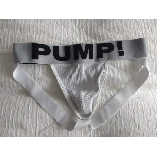 Used Pump! Classic Jockstrap, White