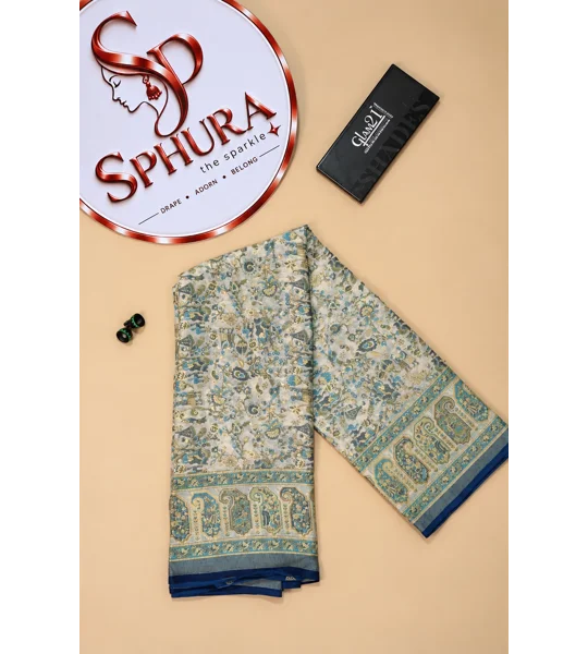 Semi Chiffon fancy saree