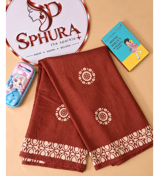 Premium Batik Print Saree