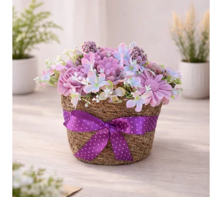 Cesta Encanto Rosa