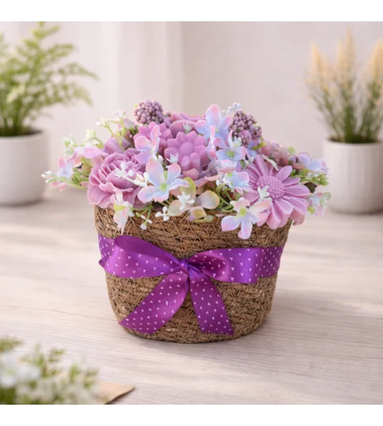 Cesta Encanto Rosa