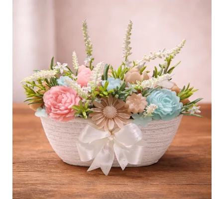 Cesta Jardim Pastel