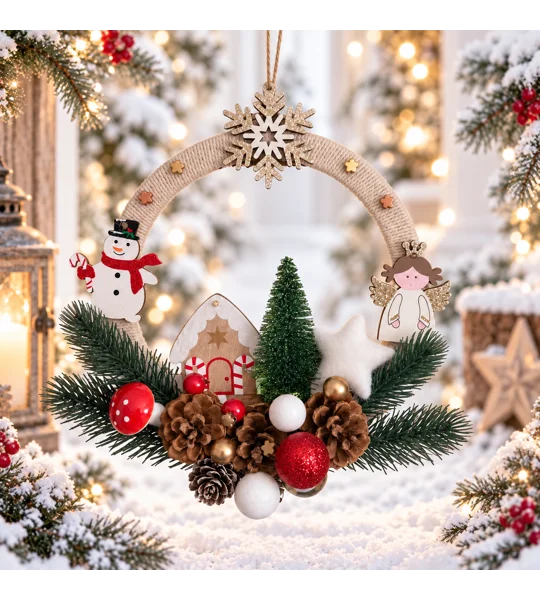 Guirlanda Casinha de Natal