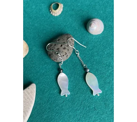 Pearlfish Drop Earrings