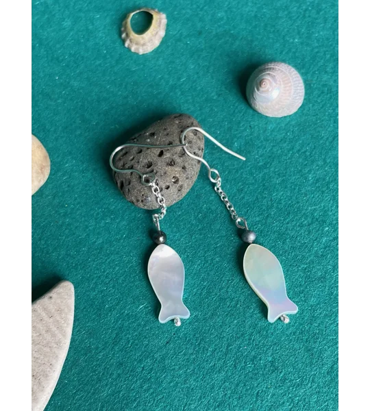 Pearlfish Drop Earrings