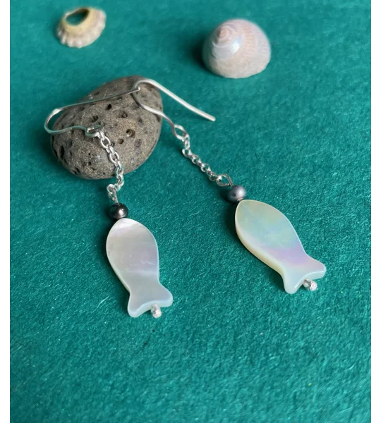 Pearlfish Drop Earrings