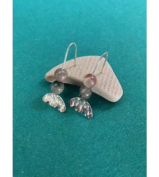 Tourmaline Flower Earrings