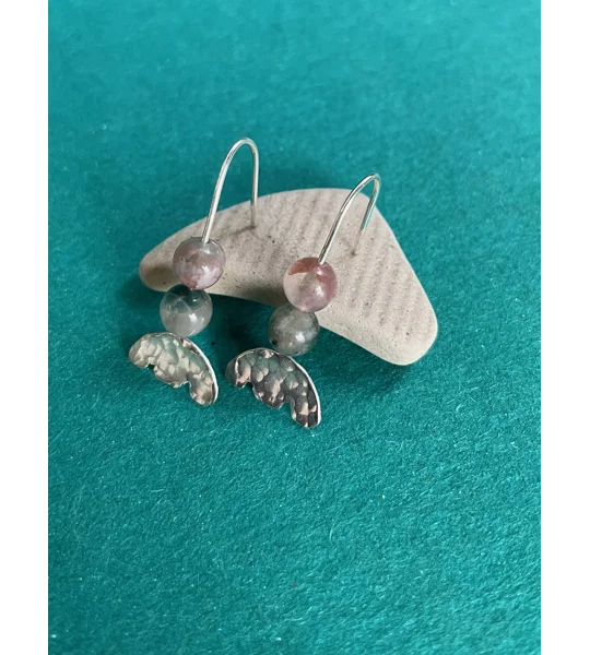Tourmaline Flower Earrings