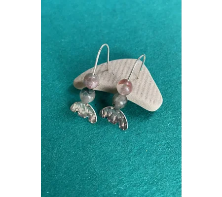 Tourmaline Flower Earrings