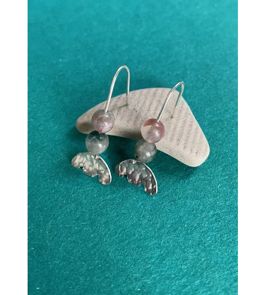 Tourmaline Flower Earrings
