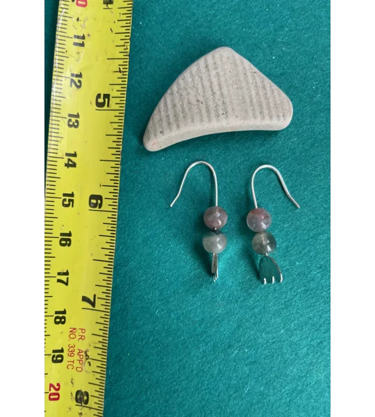 Tourmaline Flower Earrings