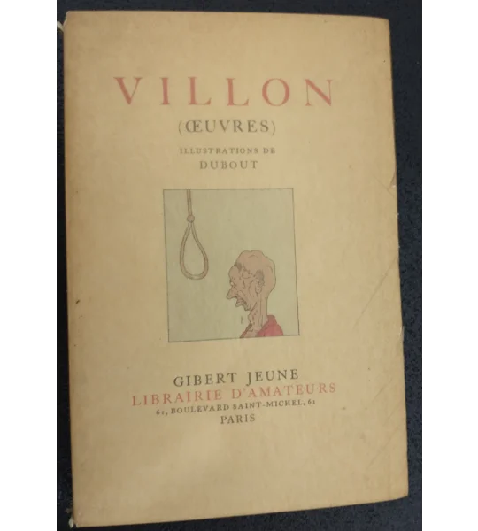 Villon (oeuvres) du Gibert Jeune