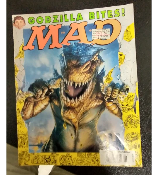Mad magazine Godzilla bites