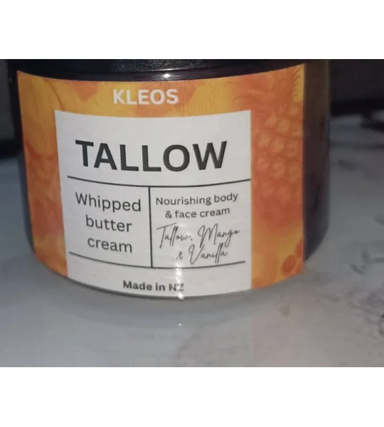 Organic grass fed beef tallow cream