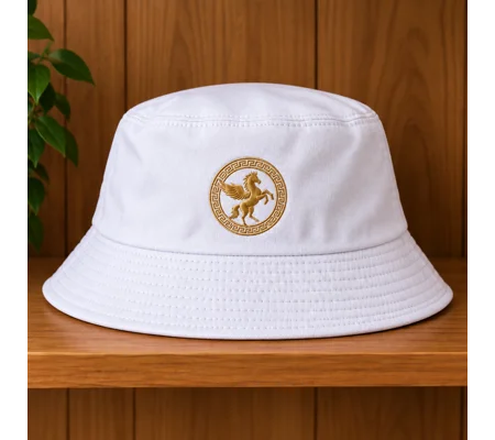White FLEX bucket hat