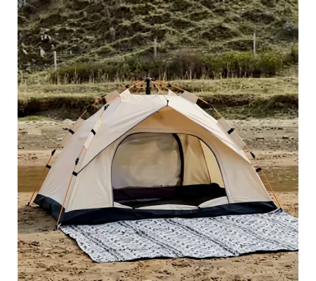 Tent - Portable 3-4 Person Sun & Rain Shelter for Beach & Camping