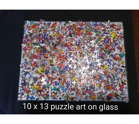 10 X 13 puzzle art on glass