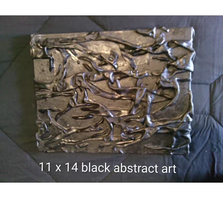 11 x 14 black 3d art on canvas