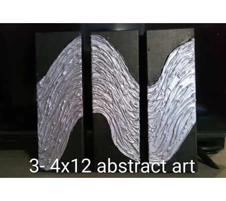 3 - 4 x 12 abstract art