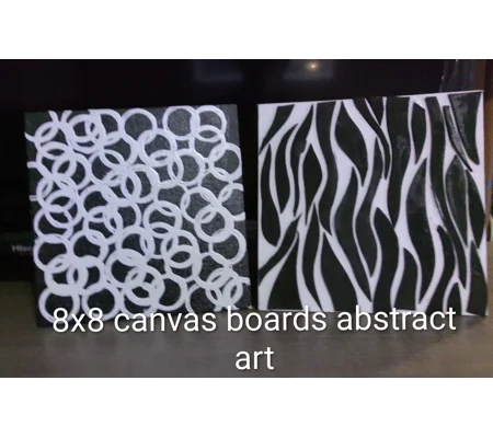 8 x 8 canvas boards abstract art