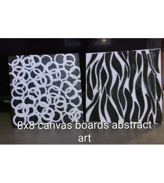 8 x 8 canvas boards abstract art